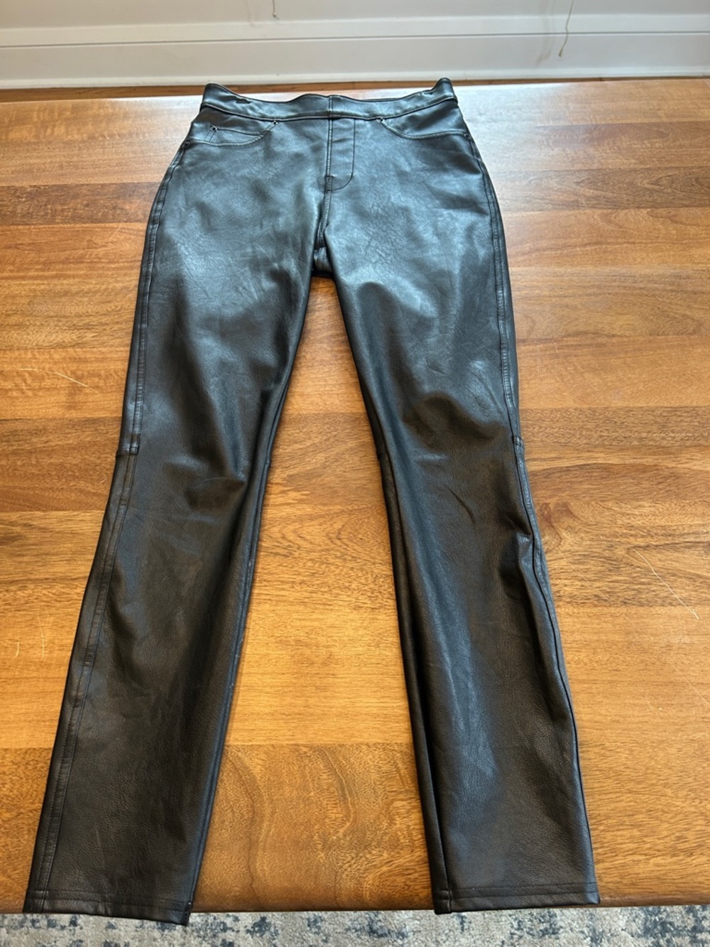 Women's Spanx Black Faux Leather Leggings